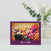 Party Einladungspostkarte (Stehend Vorderseite)