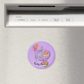 Party Elephant-Magnet Magnet (In Situ (Geschirrspüler))