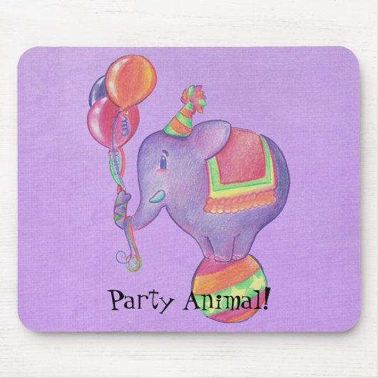 Party Elephant Mousepad (Vorne)