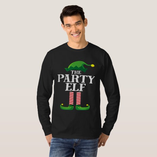 Party Elf Matching Family Group Christmas Party Pa T-Shirt (Vorne ganz)