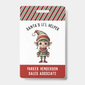 Party Elf Name Tag Ausweis (Vorderseite)