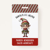 Party Elf Name Tag Ausweis (Vorderseite)