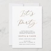 Party Elopement Hochzeitsempfehlung Einladung (Vorderseite)