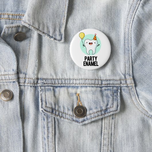 Party Enamel Funny Tooth Puff Button (Beispiel)