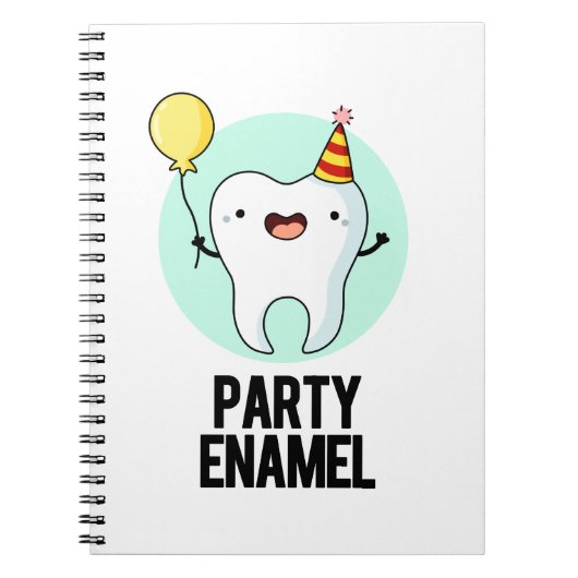 Party Enamel Funny Tooth Puff Notizblock (Vorderseite)