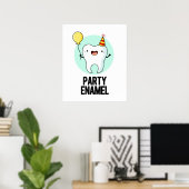 Party Enamel Funny Tooth Puff Poster (Heimbüro)