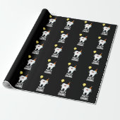 Party Enamel Funny Tooth Pun Dark BG Geschenkpapier (Ungerollt)