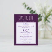 Party, Ereignis oder Wiedersehen Save the Date in Ankündigungspostkarte (Stehend Vorderseite)