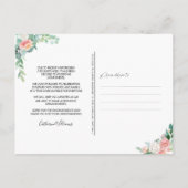 Party Ereignis verschoben Datum Rosa Farbe Ankündigungspostkarte (Rückseite)