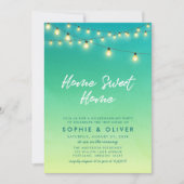 Party erhitzen Licht Aquarellmeerglas Einladung (Vorderseite)