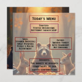 Party Erntedank Friends and Family Menükarte (Vorne/Hinten)