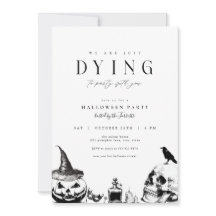 Party Erwachsene Halloween-Party Einladung