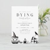 Party Erwachsene Halloween-Party Einladung (Stehend Vorderseite)