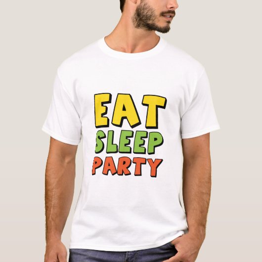 Party essen T-Shirt (Vorderseite)