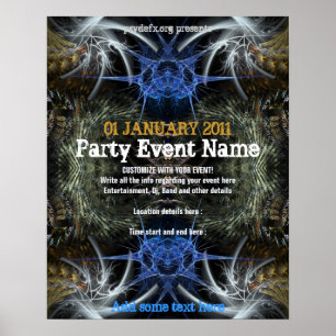 Party-Event "Fractal Scifi" Poster