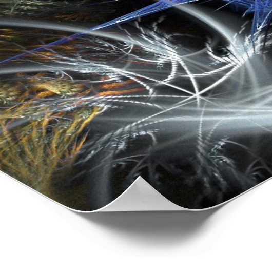 Party Event "Fraktal Scifi" Poster (Ecke)