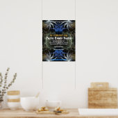 Party Event "Fraktal Scifi" Poster (Küche)