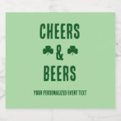Party-Event für Cheers und Biere Bierflaschenetikett (Einzelnes Label)