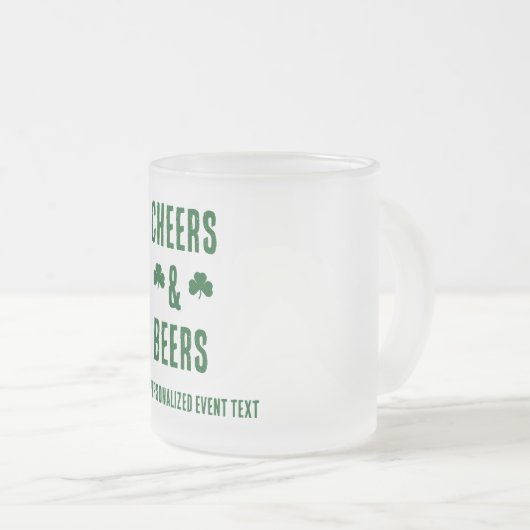 Party-Event für Cheers und Biere Mattglastasse (VorderseiteRechts)