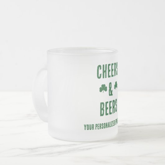 Party-Event für Cheers und Biere Mattglastasse (Vorderseite Links)