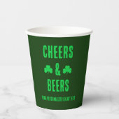 Party-Event für Cheers und Biere Pappbecher (Vorderseite)