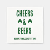 Party-Event für Cheers und Biere Serviette (Vorderseite)