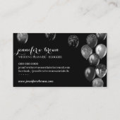 Party Event Planner Silver Bling Balloons Visitenkarte (Rückseite)