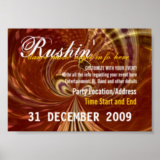 Party Event Poster-Template #011 Poster