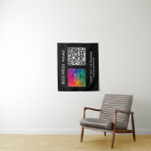 Party-Event-QR-Code-Logo-Hintergrund Wandteppich (Beispiel)