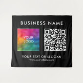 Party Event Seminar Logo QR-Code Große Hintergrund Wandteppich (Vorderseite (Horizontal))