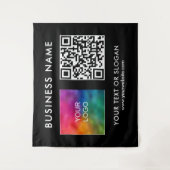Party Event Seminar Logo QR-Code Große Hintergrund Wandteppich (Vorderseite)