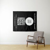 Party Event Seminar Text Medium QR Logo Wandteppich (Beispiel (Horizontal))