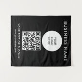 Party Event Seminar Text Medium QR Logo Wandteppich (Vorderseite (Horizontal))