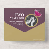 Party Ewigkeitsring All In One Einladung (Rückseite)