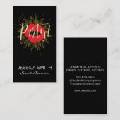 Party Explosion mit Kuss Visitenkarte (Vorne/Hinten)