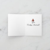 Party Faltenkarte für Tiere Karte (Innenseite)