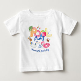 Party-Familie für Pool Baby T-shirt
