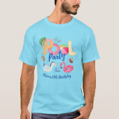 Party-Familie für Pool T-Shirt (Vorderseite)