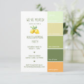 Party | Farbe des Paint Chip Einladung (Stehend Vorderseite)