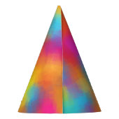 Party-Farbiges Design Trendspezifische Vorlage Partyhütchen (Rückseite)