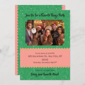 Party Favoriten Einladung (Vorne/Hinten)