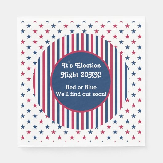 Party-Feier 2024 Patriotic Serviette (Vorderseite)