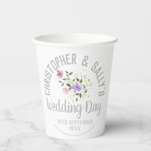 Party-Feier einer Hochzeit Pappbecher (Vorderseite)