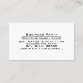 Party-Feier Einladung Ankündigung (Rückseite)