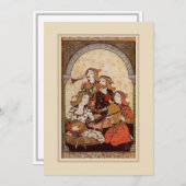 Party-Feier - Flachbildschirm Mitteilungskarte (Vorne/Hinten)