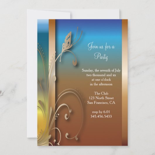 Party-Feier zu allen Zwecken | DIY Text Einladung (Vorderseite)