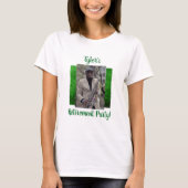 Party-Feiergrün des Fotoruhestandes T-Shirt (Vorderseite)