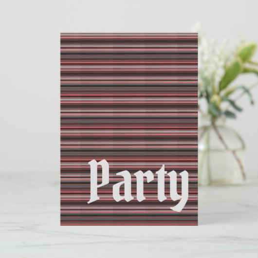 Party feiern einladung (Stehend Vorderseite)