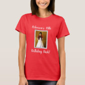 Party-Feierrahmen des Fotogeburtstages T-Shirt (Vorderseite)