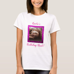 Party-Feierrosa des Fotogeburtstages T-Shirt